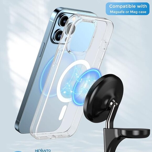 HEVANTO 3 in 1 Wireless Charging Station, Black, 15W Fast Mag-Safe Charger ~ NEW - Picture 3 of 6